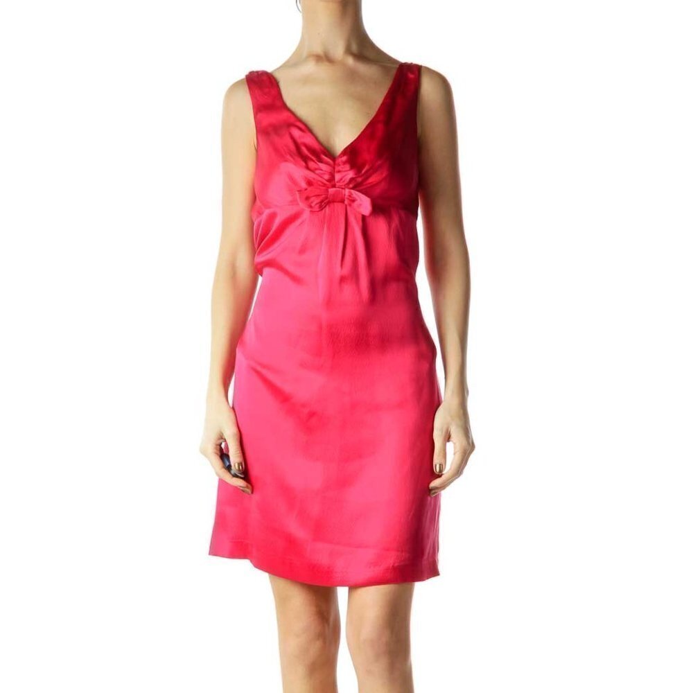 beth bowley Pink Silk Cocktail Dress